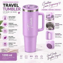 Lavender Mist Coffee Tumbler - 1200 ML