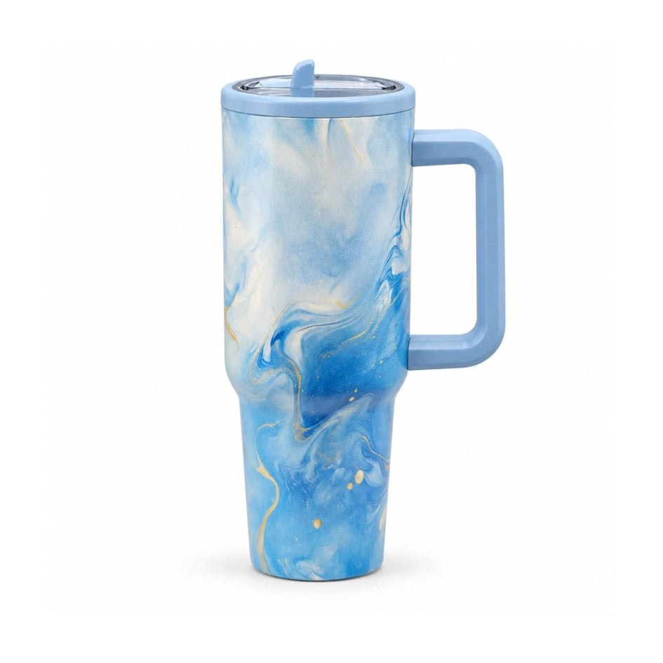 Marble Print Coffee Tumbler - 1200 ML