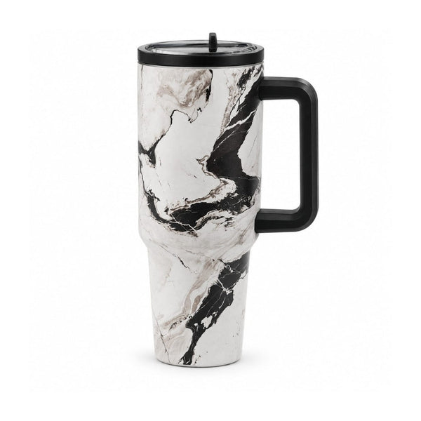 Marble Print Coffee Tumbler - 1200 ML