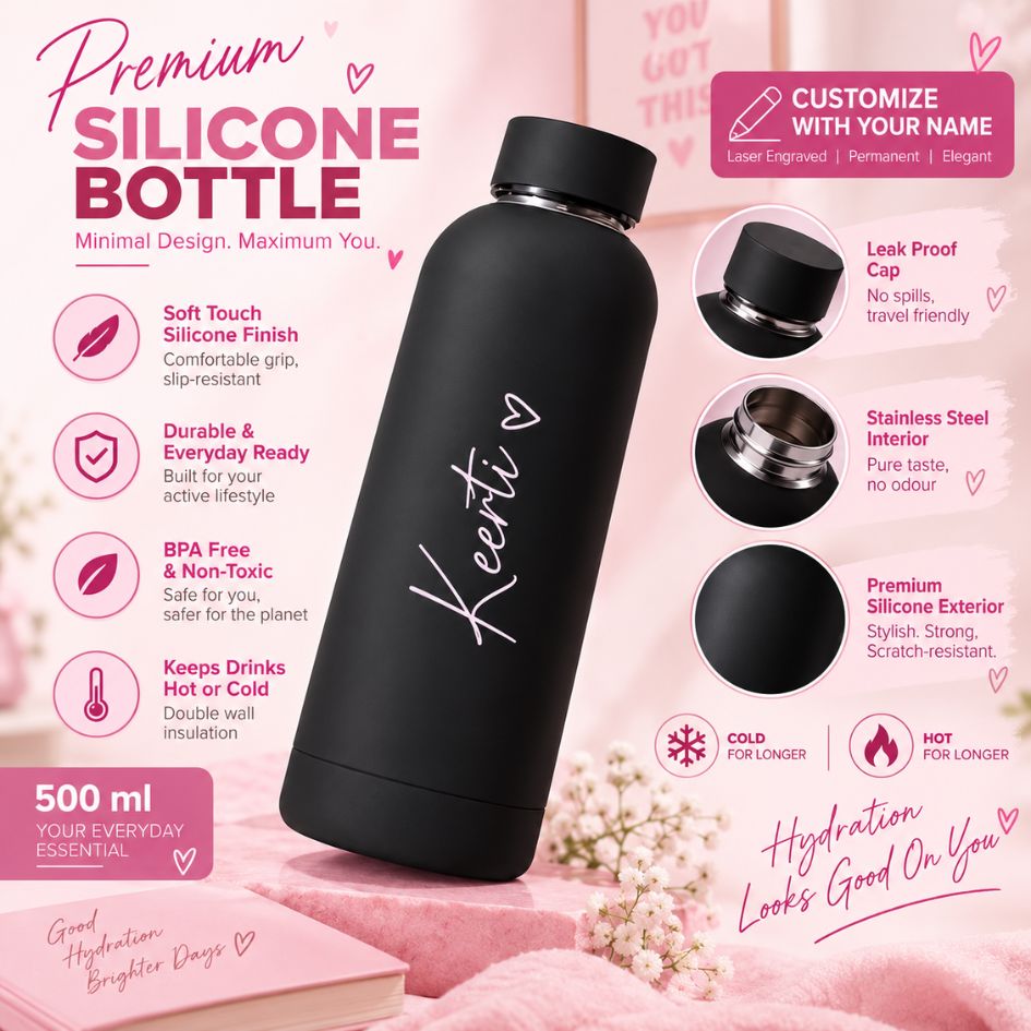 Soft Silicone Insulated Vacuum Bottle