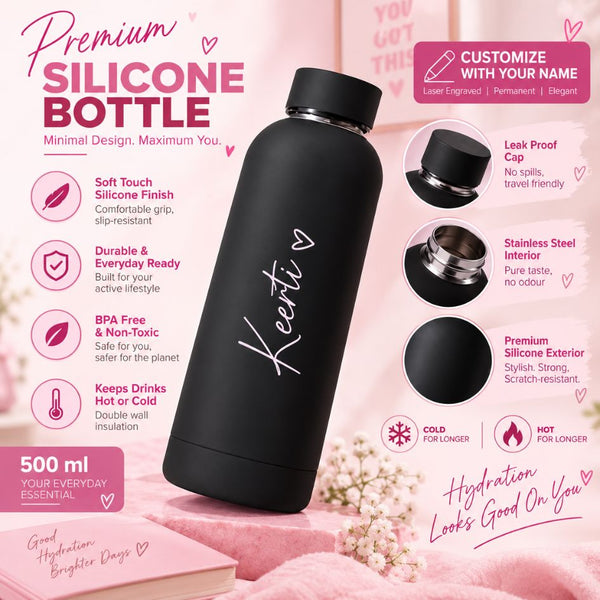 Soft Silicone Insulated Vacuum Bottle