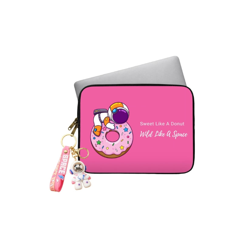 DONUT DISTURB LAPTOP SLEEVE WITH CHARM