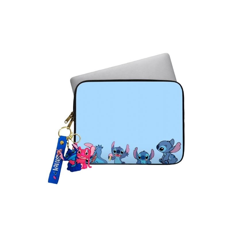 BLUE MISCHIEF LAPTOP SLEEVE WITH CHARM Main image
