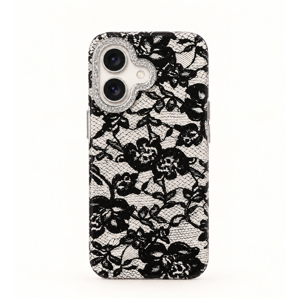 BLACK LACE IPHONE CASE