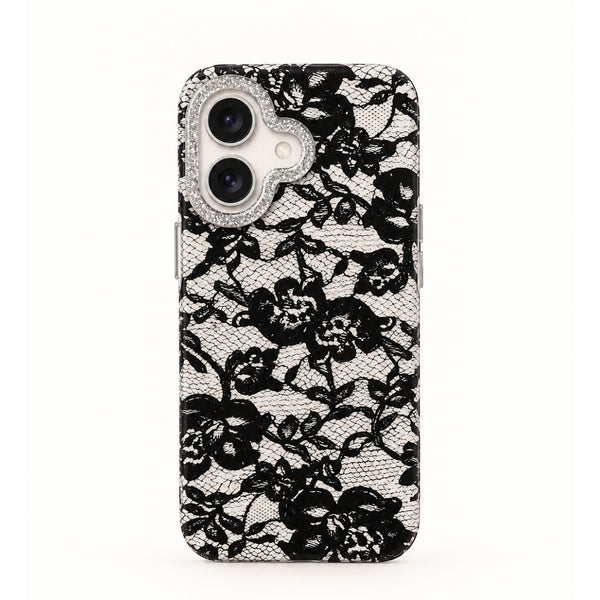 BLACK LACE IPHONE CASE