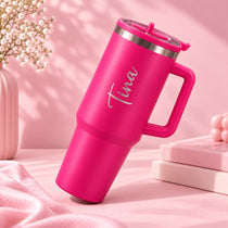 Hot Pink Coffee Tumbler - 1200 ML
