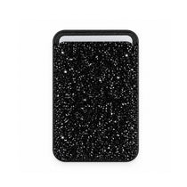 Magnetic MagSafe Sparkly Black Glitter Wallet