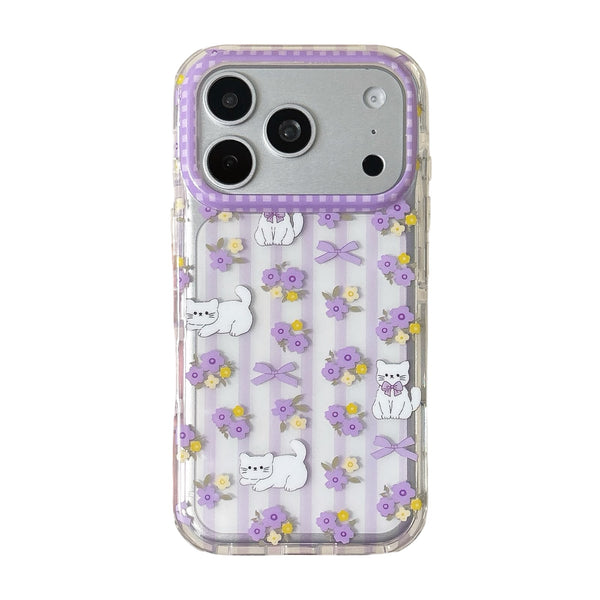 LAVENDER KITTY IPHONE CASE