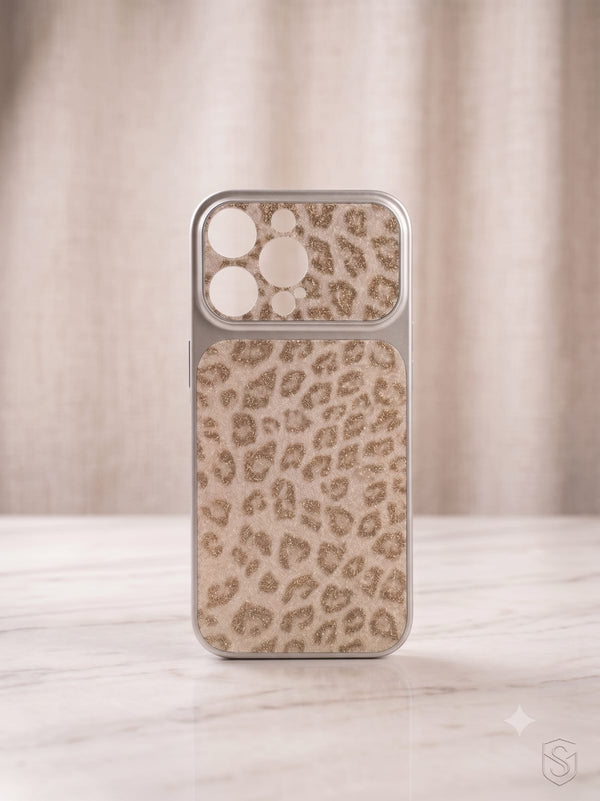 SHIMMER SAND CHEETAH IPHONE CASE