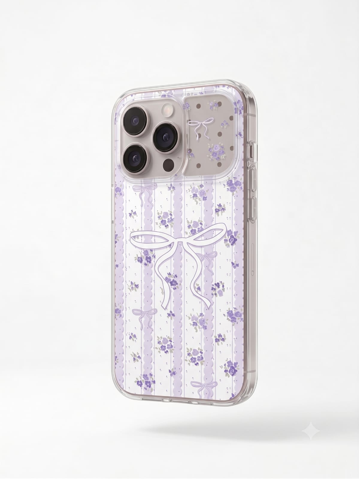 VIOLET BOW & BLOSSOM IPHONE CASE
